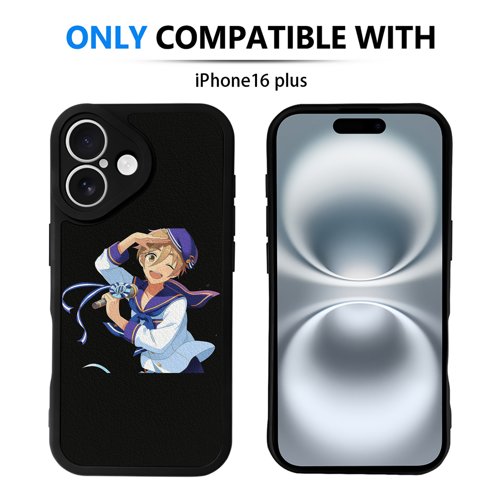 （画像用） あんさんぶるスターズ! Ensemble Stars 【iPhone 16シリーズ対応】シリコンスマホケース（レザー調） 材質：シリコン